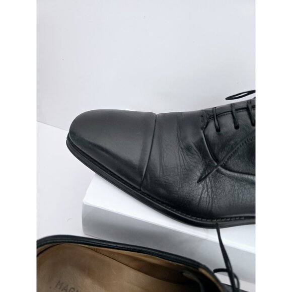 Magnanni Federico Black Leather Cap Toe Oxford Lace Up Dress Mens Shoes 11 D main image 11